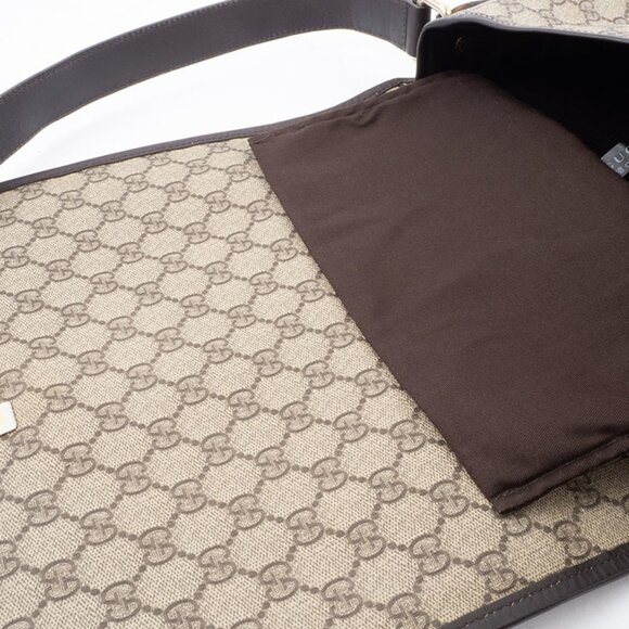 GUCCI Brown Leather Shoulder Bag - Picture 12 of 13